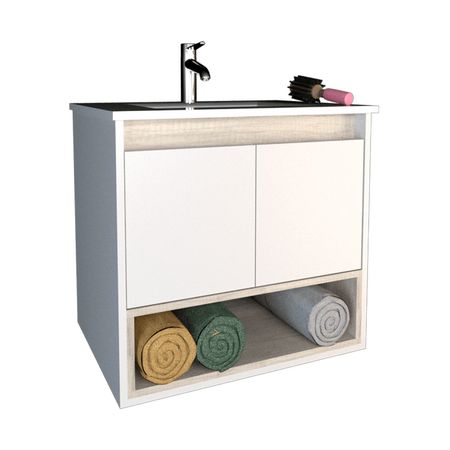 VANITORY 60CM C/BACHA 1 AG. 3182 NEV/BCO
