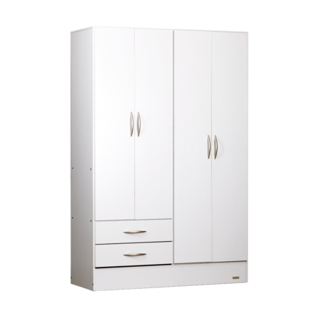 PLACARD DE 4 PUERTAS DE ABRIR 122 CM BLANCO VETA PLATINUM