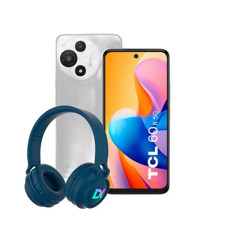 Combo TCL 60R 5G 4+128GB Pure White + Auriculares Dekkin Bluetooth Verde