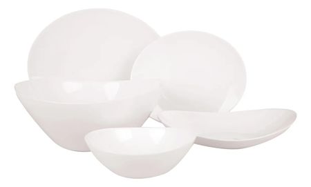 Set Vajilla De 25 Piezas Vidrio Oval Atenea Utile