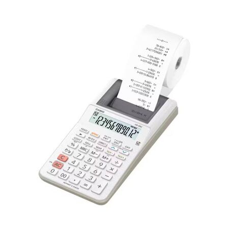 CALCULADORA DE ESCRITORIO CASIO HR-8RC -BLANCO, IMPRESORA, 12 DIGITOS, 2 LPS,