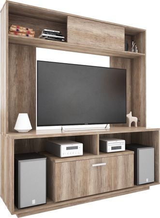Modular Para Tv Delos Londres 860 Roble Nebraska Gris