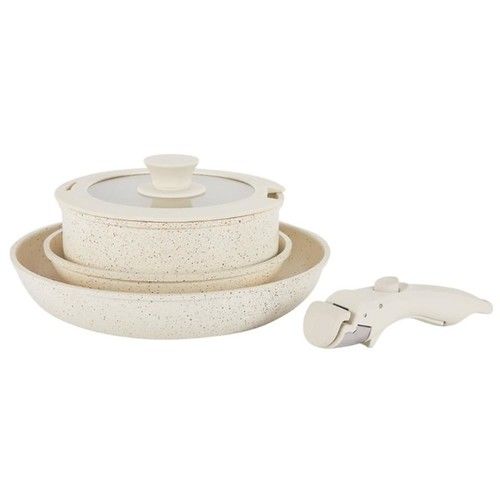 Batería de Cocina 5 en 1 Antiadherente Granito Carol Beige - Vista 1