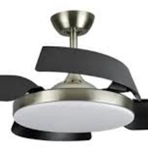 VENTILADOR DE TECHO RETRACTIL PROTALIA AURA VITA PLATIL LED 24W 6 VEL. - 4609293