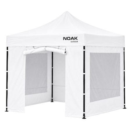 Gazebo 3x3 Metros NOAK Estructura de Acero Techo de Tela Oxford 600D y Paredes