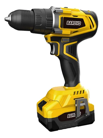 TALADRO ATORNILLADOR BAROVO BIM-TPA13 C/PERCUTOR 13MM 1600RPM INALAM NO INCLUYE BATERIA Y CARGADOR
