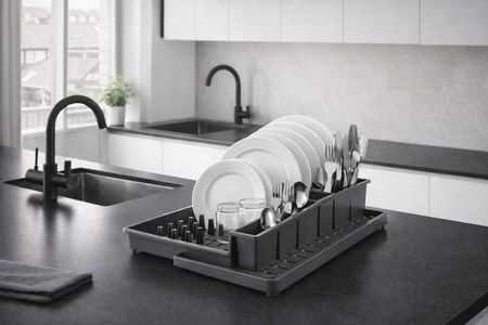 Escurridor Secaplatos Cubiertero Bandeja Plastico Italia Tontarelli