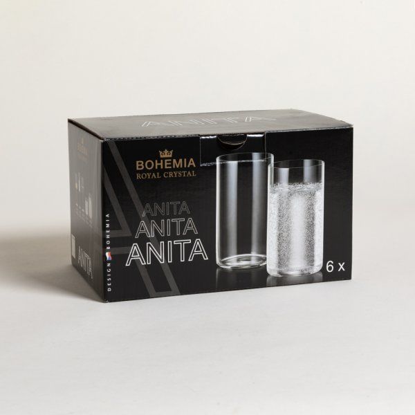 SET X12 VASOS DE CRISTAL DE BOHEMIA ANITA 590 ML - Vista 4