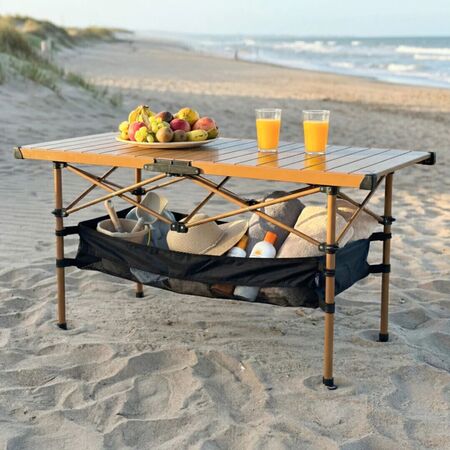 Mesa Plegable Driven Mara Portatil Aluminio Con Estante