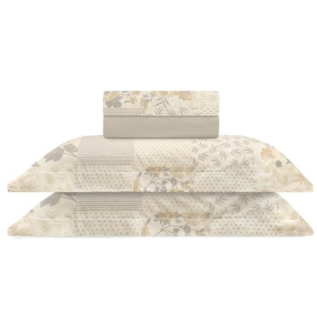 Juego de Sábanas de 150 hilos Casual Queen Blanche Beige