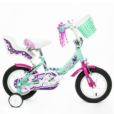 Bicicleta GTS R12 de paseo verde