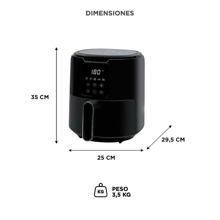 Freidora de Aire Gadnic Pantalla Tactil Sin Aceite 4.2 litros - Vista 6