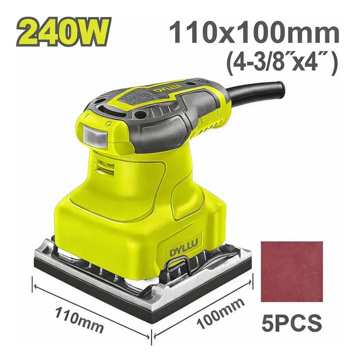 Lijadora Orbital De Palma 110mm Dyllu Dtfa1503 240w 14000rpm - Vista 2