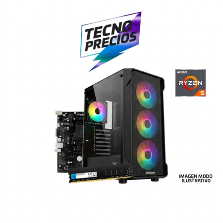  PC RYZEN 5 5600GE DDR4 16GB SSD 480GB 600W MB A520- SE ENTREGA CON SISTEMA OPERATIVO-