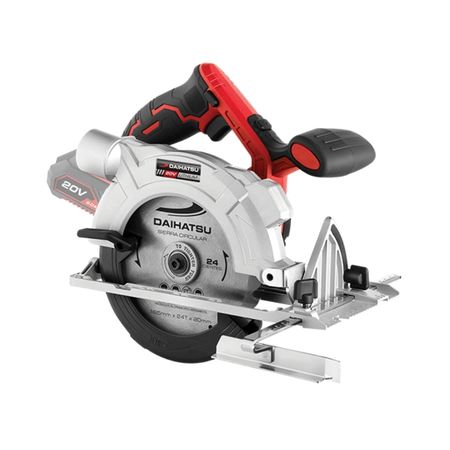 Sierra circular inalambrica 20v con guia laser - disco 165 mm - DAIHATSU sin bateria sin cargador