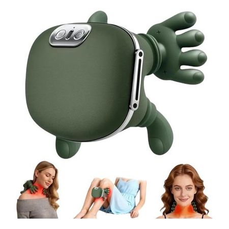 Masajeador Cervical Recargable Con Manitos Calor Terapeutico