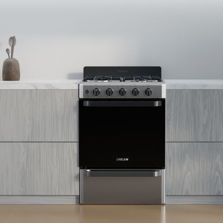 Cocina Multigas 56 cm Inoxidable con Encendido Eléctrico Drean CD5603AI0