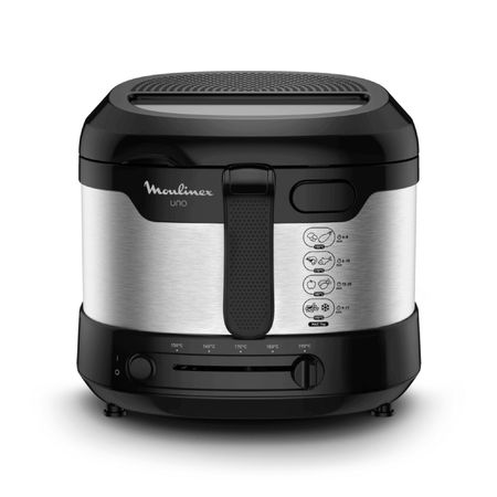 FREIDORA MOULINEX AF215D58 UNO NEGRA 1KG, 1600W, USA ACEITE