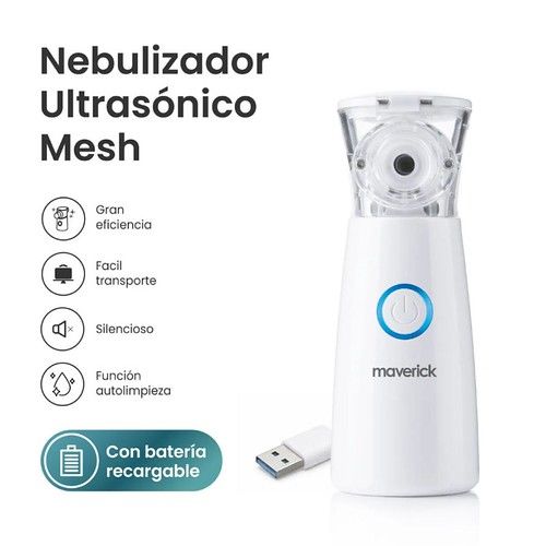 Nebulizador Ultrasónico Mesh Maverick M102 a Batería - Vista 2