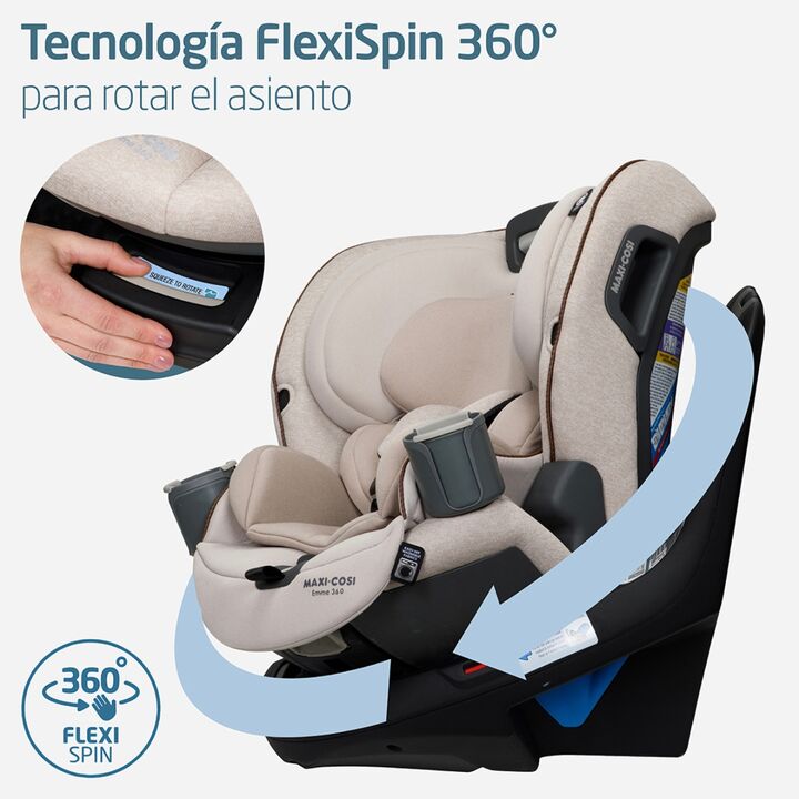 Butaca de seguridad 360° Maxi Cosi Emme Desert Wonder - Vista 7