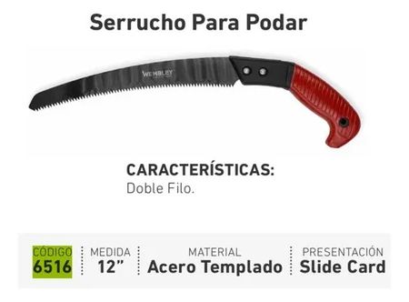 Serrucho Podar Wembley 12 Pulgadas Cabo Plastico