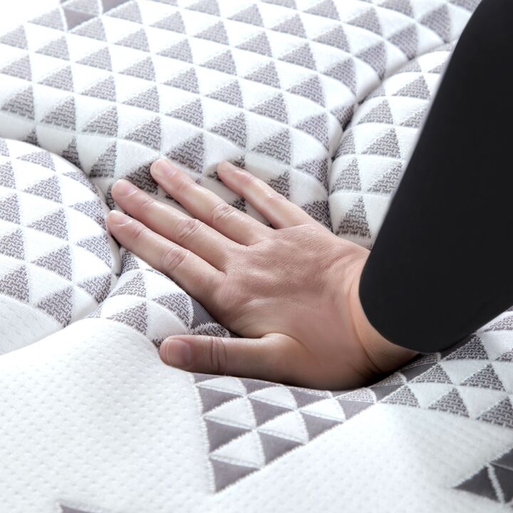 Colchon King Koil 120 Luxury Pocket 1 Plaza y Media 90x190 Resortes y Pillow Viscoelastico + Almohada de Regalo - Vista 7