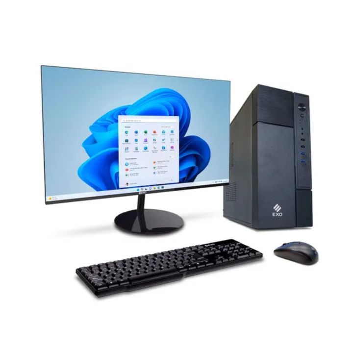 PC Ready D6-s5485 Intel I5-12va 8GB Ssd 480GB W11 + 24" Color Negro EXO - Vista 3