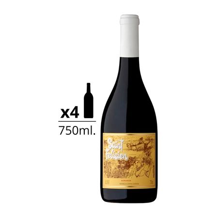 Vino Tinto Saint Felicien Bonarda Caja x 4