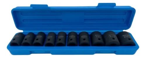 Set de Tubos Hexagonales Ruhlmann 1/2 Pulgada Alto Impacto Corto 10 Piezas - Vista 1