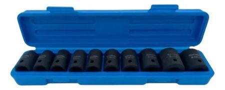 Set de Tubos Hexagonales Ruhlmann 1/2 Pulgada Alto Impacto Corto 10 Piezas