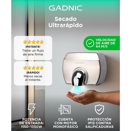 Secamanos Eléctrico Gadnic - Automático por Aproximación