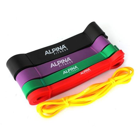 Kit X5 Bandas Elasticas Resistencia Entrenamiento Gym Alpina