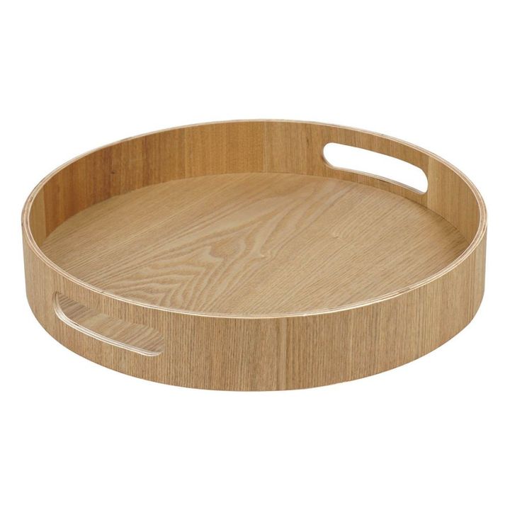 Bandeja Carol Redonda De Bambú 40Cm Con Asas - Vista 1