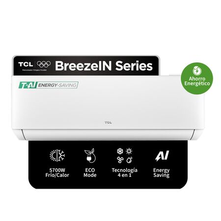 Aire Acondicionado TCL Frío/Calor Inverter 5700W Breeze In AI R32