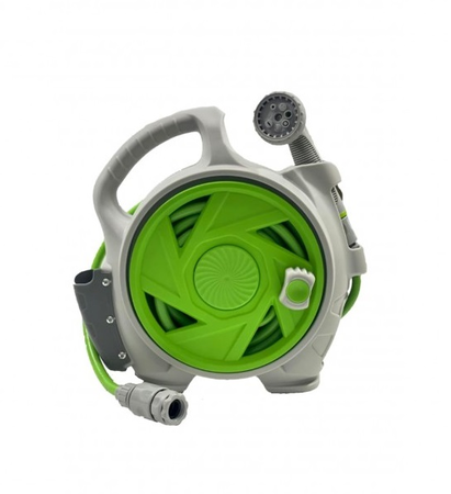 Manguera (15Mts) Retractil Con Soporte ( 90886)