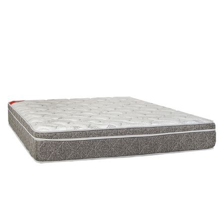 Colchon de Espuma Maxiking Crepusculo Super King 200x200x28cm De Alta Densidad Extra Firme Con Pillow Tejido de Punto Premium Matelasseado