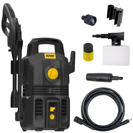 Hidrolavadora Konan 1300w 105 Bar Caudal 360 L/h Accesorios