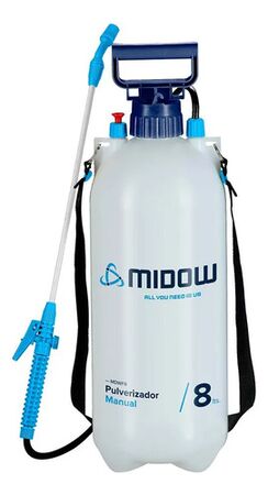 Pulverizador Fumigador Manual Midow 8 Lts Jardin Dengue Blanco