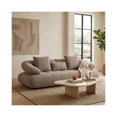 SOFA TRES CUERPOS ALLEGRA BEIGE