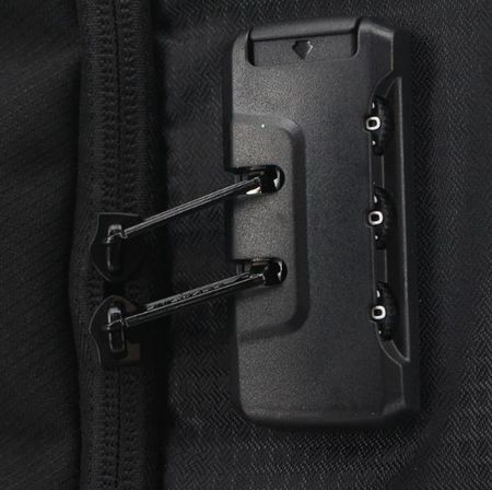 Mochila Urbana Porta Notebook Con Cerradura De Combinación Negra