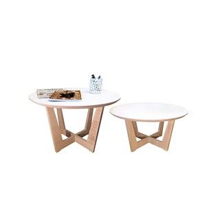 Combo Mesas Ratonas Thai Small y Med. Color Blanco