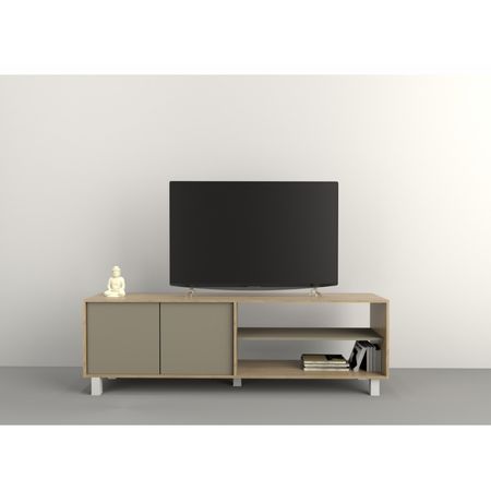 Mesa De Tv-Lcd-Led 75" Tables Cod: 4100 Olmo Finlandes-Gris