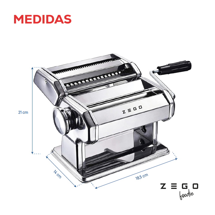 Maquina Fabrica Pastas Amasa Fideos Acero Inoxidable Zego - Vista 5