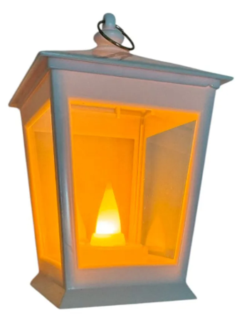 Farolito blanco Luz Led A Pilas Decorativo Mini simil vela