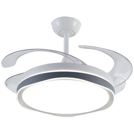 VENTILADOR DE TECHO RETRACTIL EVA-42-W LED BL INA INSIGNA