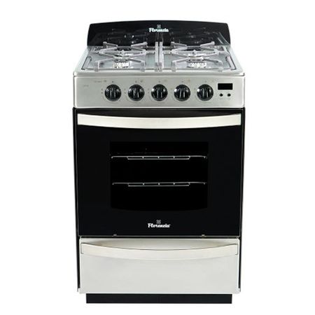 Cocina Singer 5558 56Cm Acero A Gas Doble Vidrio