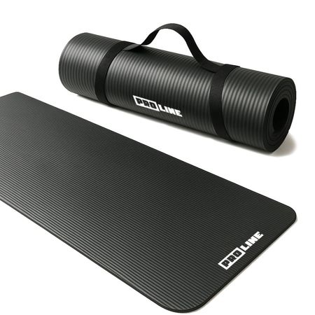Yoga Mat Negra Con Correa Proline GP-YOGAMAT1-P