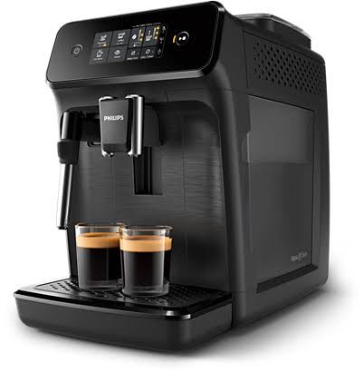 Cafetera Espresso Philips Serie 1200 EP1220/02 Superautomática con Molinillo de Cerámica Espumador de Leche Pantalla Táctil Negra
