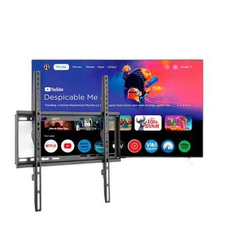 Combo Smart TV RCA 50" FHD Google TV + Soporte Fijo 32" a 70"
