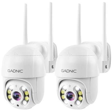 Camaras de Seguridad Wifi IP Gadnic DM200W x2 Full HD Motorizada 